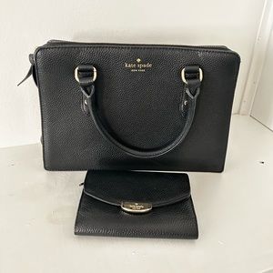 Black Kate Spade Purse and Wallet